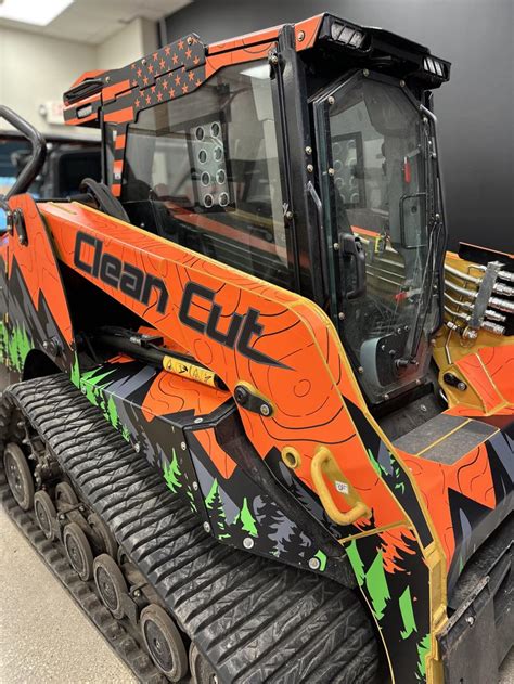 skid steer wraps|design your own equipment wraps.